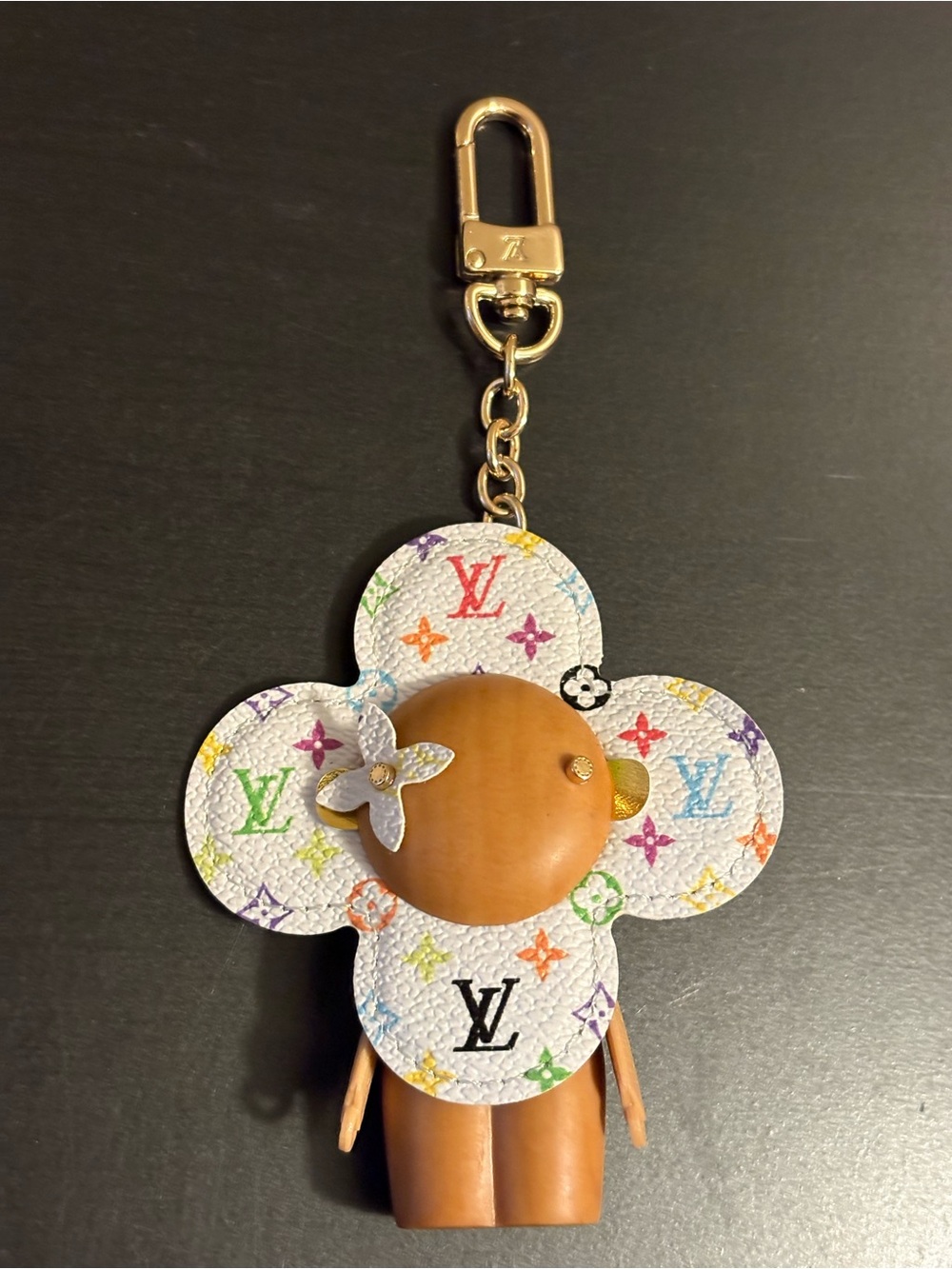 Vivienne Doll Bag Keychain White Multi